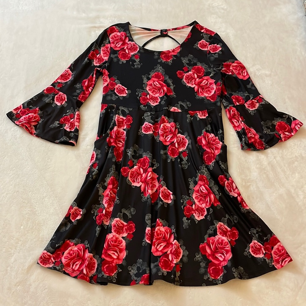 Rose Pattern Dress from Justice